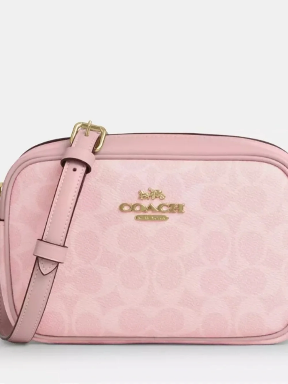 Coach Signature Mini Jamie Powder Pink Crossbody